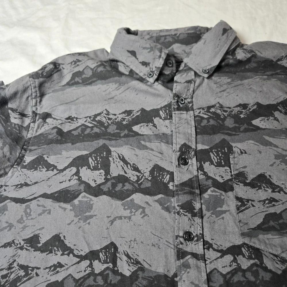 Banana Republic Luxe Flannel Shirt‎ Mens Large Untucked Slim Fit Button Down